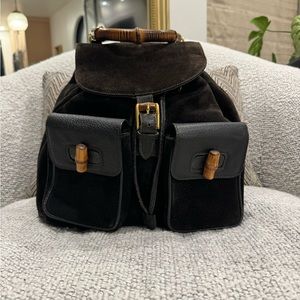 Gucci Vintage Suede backpack